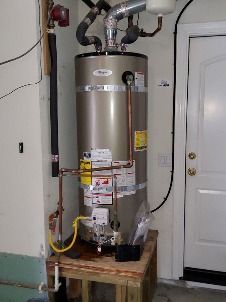 Install AO Smith 50 gallon standard water heater