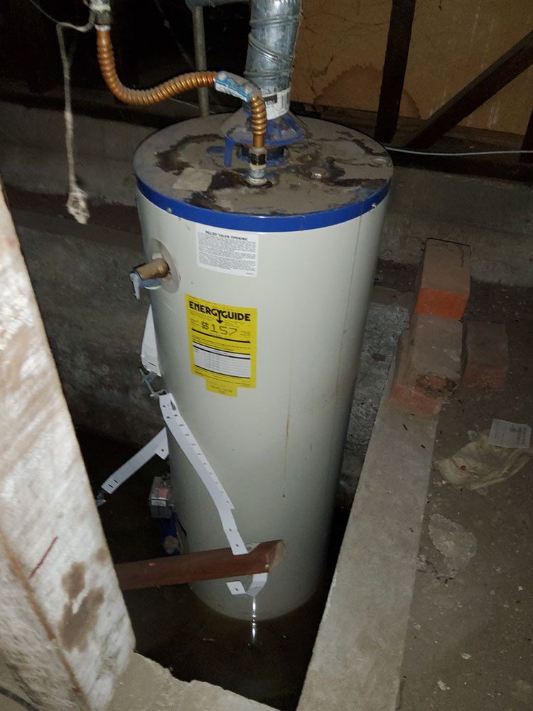 Install AO Smith 50 gallon standard water heater